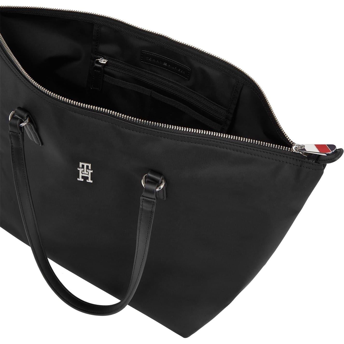 Black - Lifestyle - Tommy Hilfiger Womens-Ladies Poppy Tote Bag