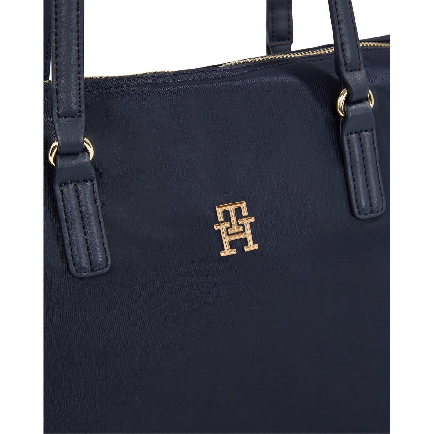Space Blue - Side - Tommy Hilfiger Womens-Ladies Poppy Tote Bag