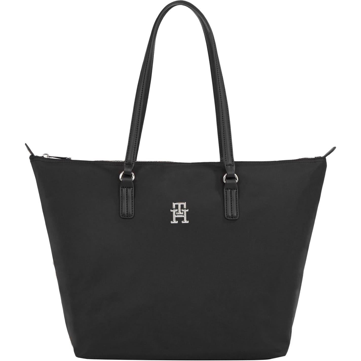 Black - Front - Tommy Hilfiger Womens-Ladies Poppy Tote Bag