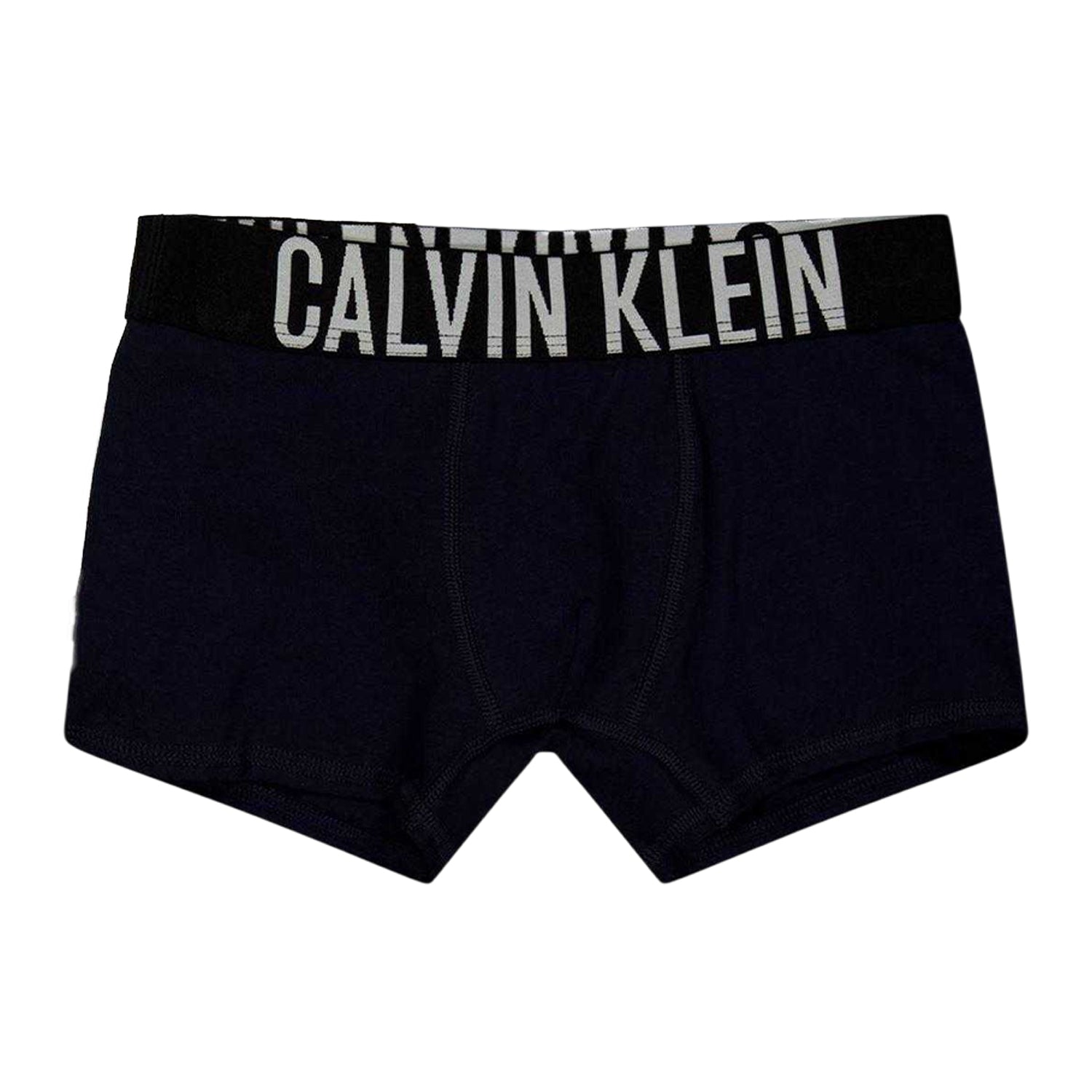 Navy-White - Back - Calvin Klein Boys Boxer Briefs (Pack of 2)