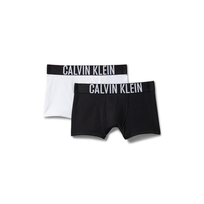 Black-White - Front - Calvin Klein Boys Boxer Briefs (Pack of 2)