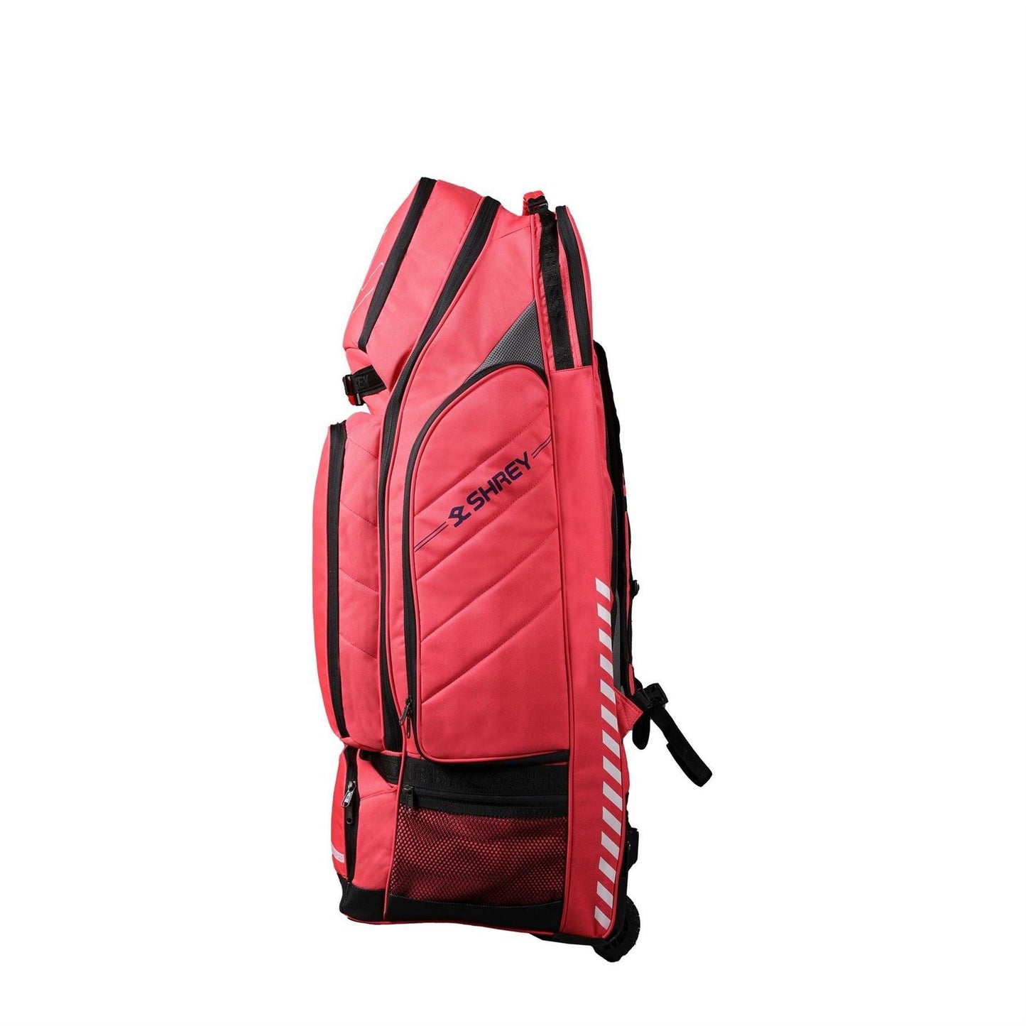Red - Side - Shrey Cricket Wheelie Duffle Bag