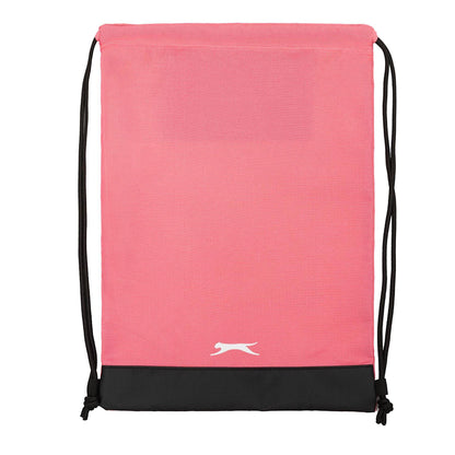 Pink - Side - Slazenger Drawstring Bag