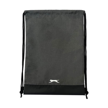Grey - Front - Slazenger Drawstring Bag