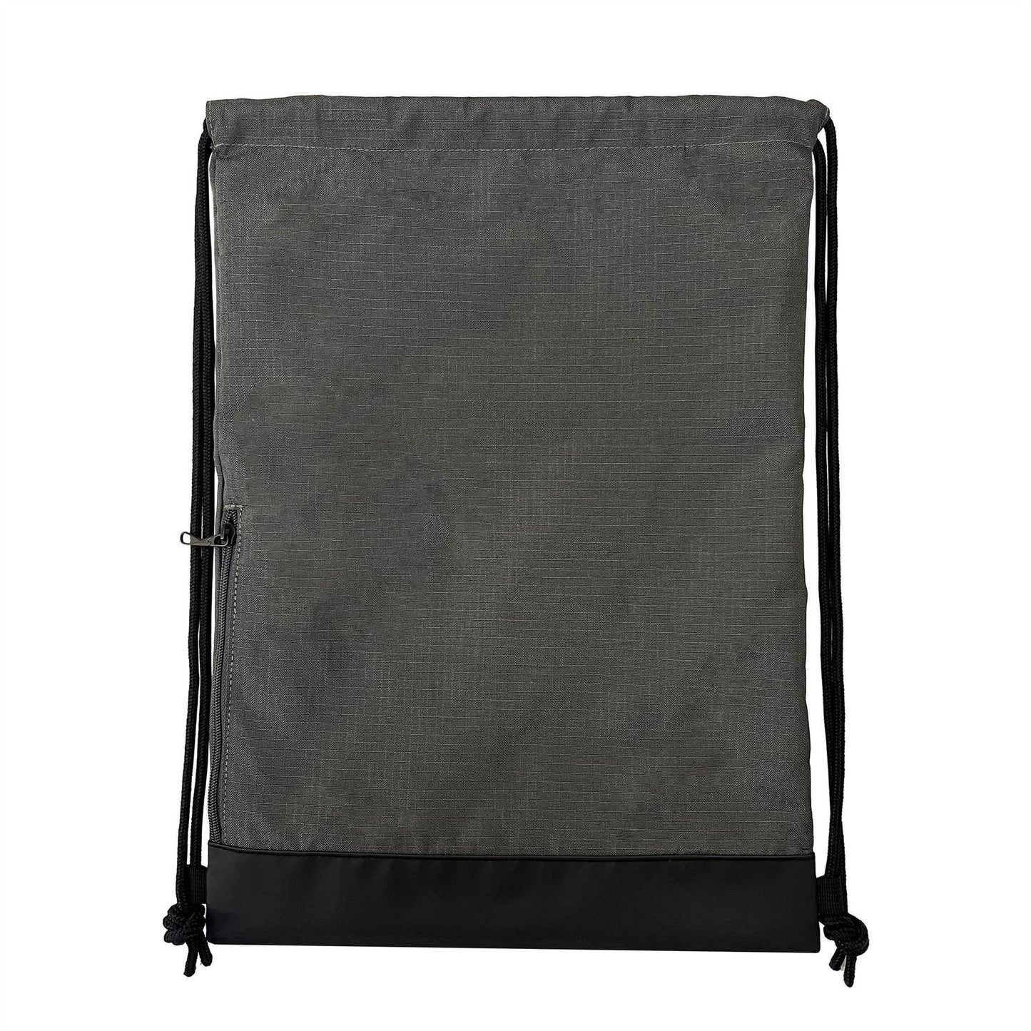 Grey - Back - Slazenger Drawstring Bag