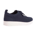 Navy - Back - FitFlop Womens-Ladies Rally E01 Multi-Knit Trainers