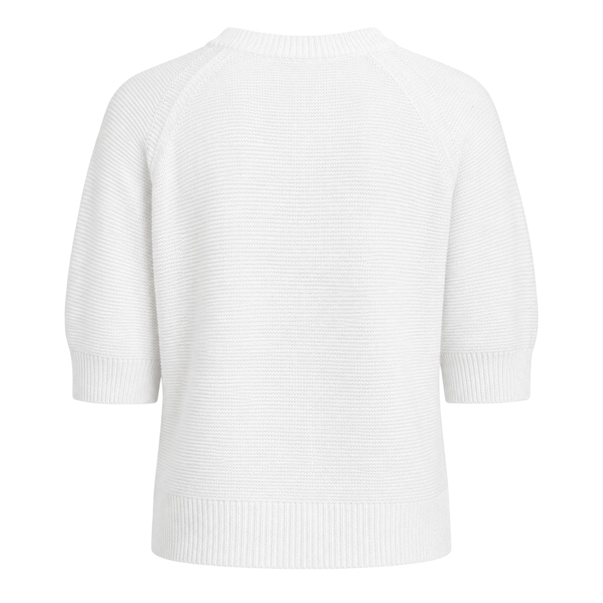 White - Back - French Connection Womens-Ladies Relaxed Fit 3-4 Sleeve Sweater Top