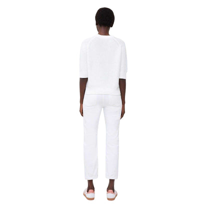 White - Lifestyle - French Connection Womens-Ladies Relaxed Fit 3-4 Sleeve Sweater Top