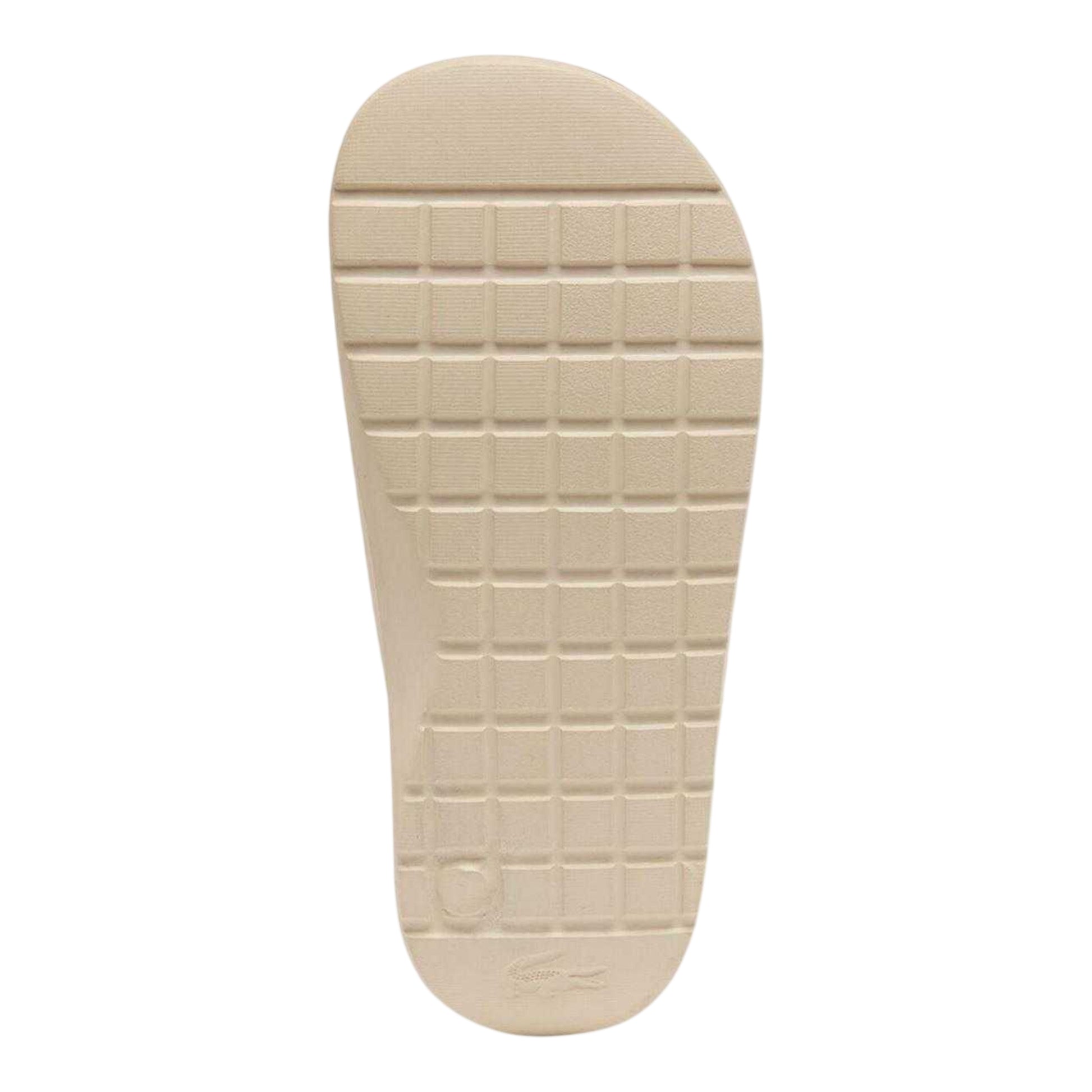Beige - Pack Shot - Lacoste Womens-Ladies Serve Chunky Sliders