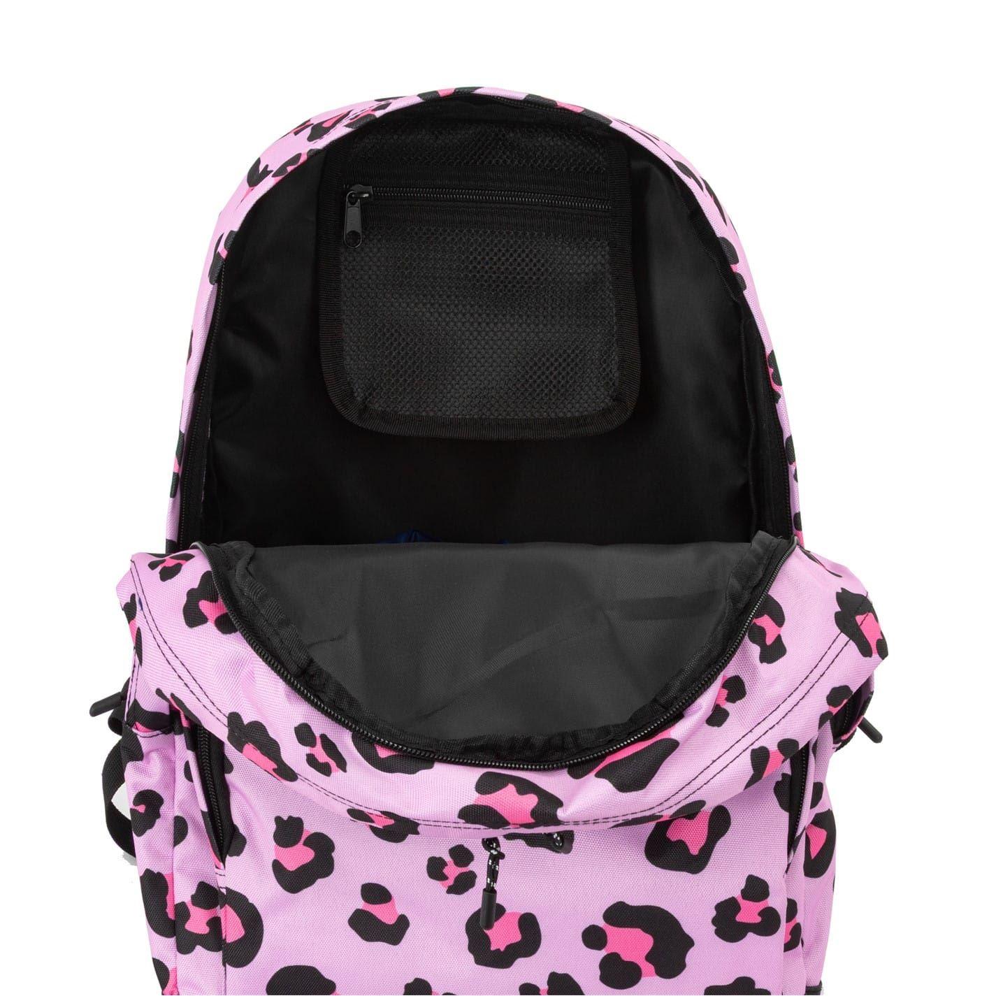 Pink - Pack Shot - Hot Tuna Leopard Print Backpack