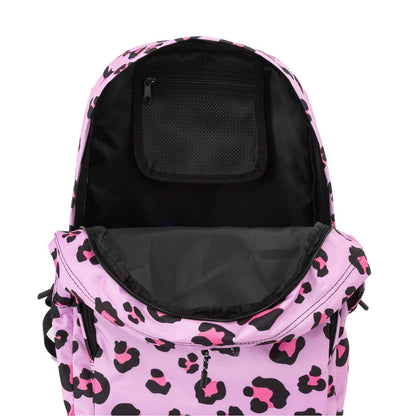 Pink - Pack Shot - Hot Tuna Leopard Print Backpack
