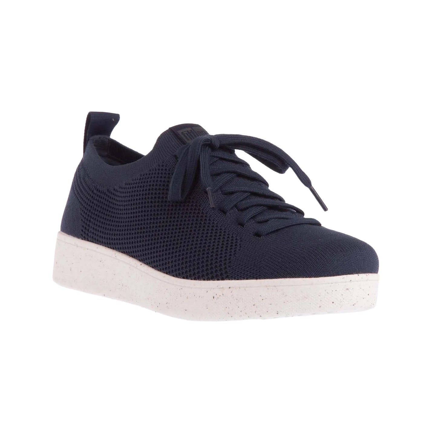Navy - Front - FitFlop Womens-Ladies Rally E01 Multi-Knit Trainers