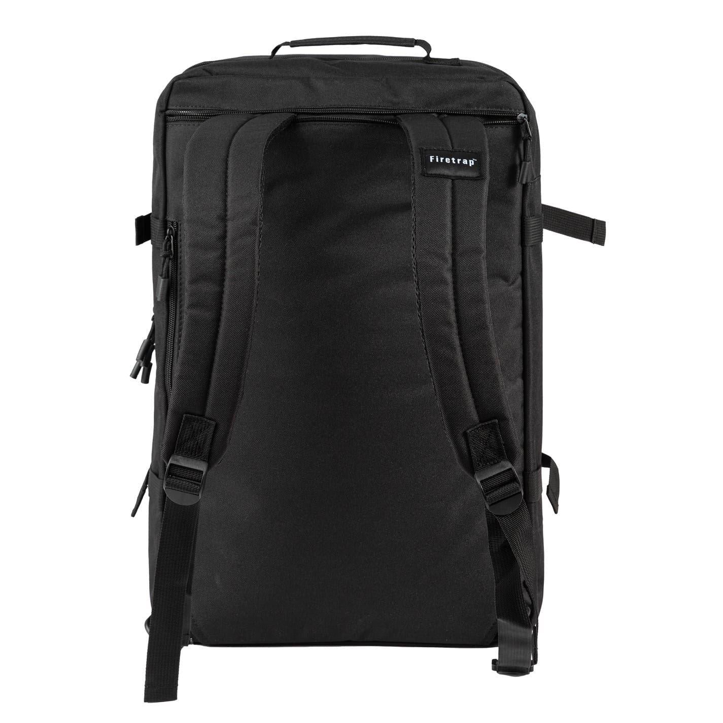 Black - Back - Firetrap Travel Backpack