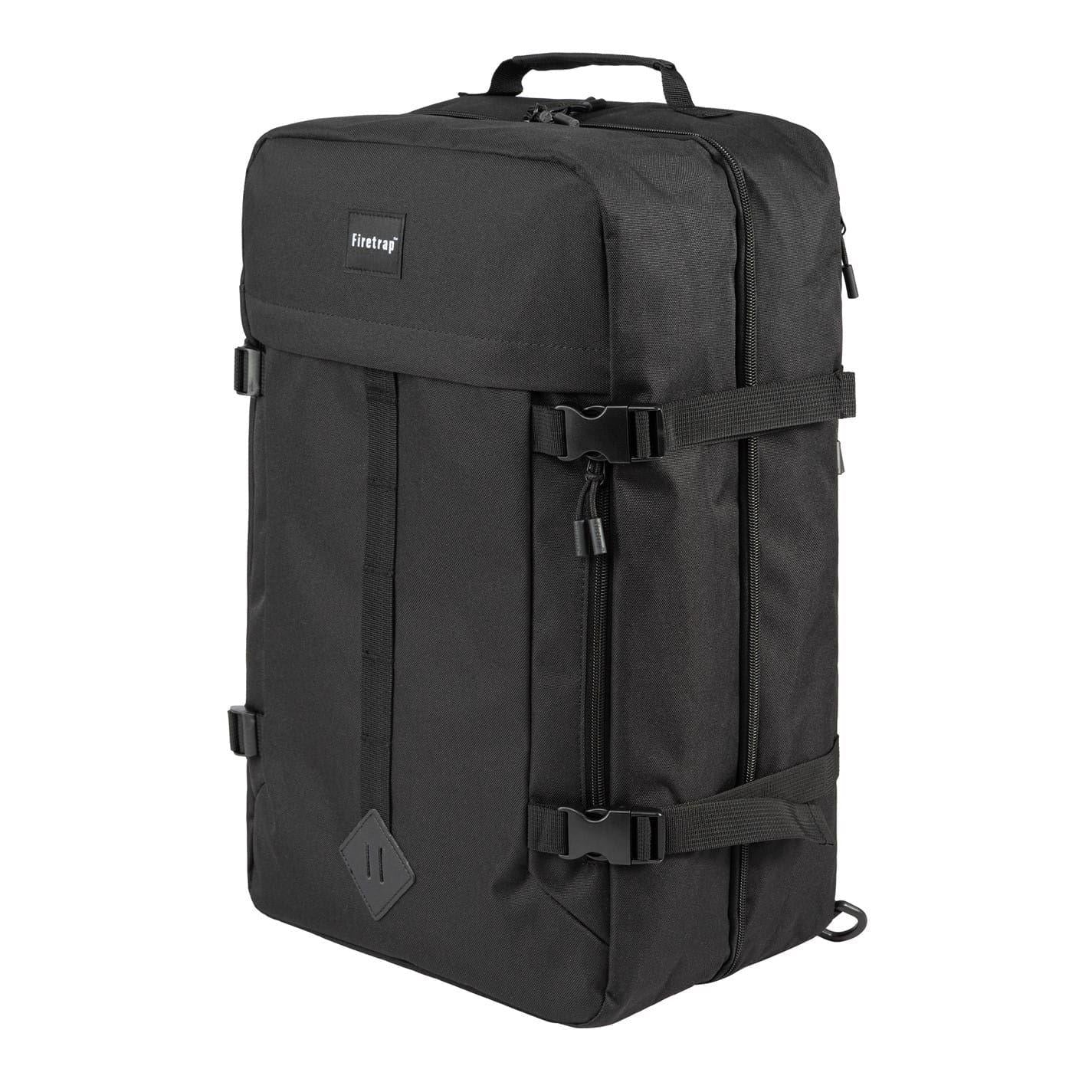 Black - Side - Firetrap Travel Backpack