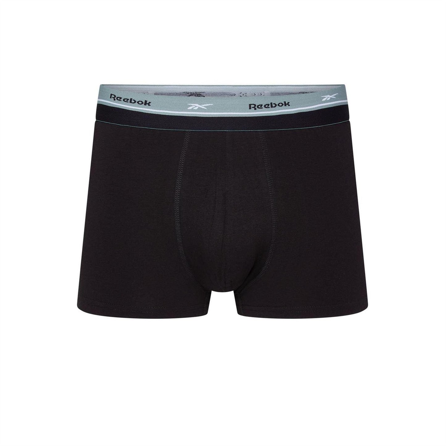 Black - Back - Reebok Mens Cotton Blend Boxer Shorts (Pack of 3)