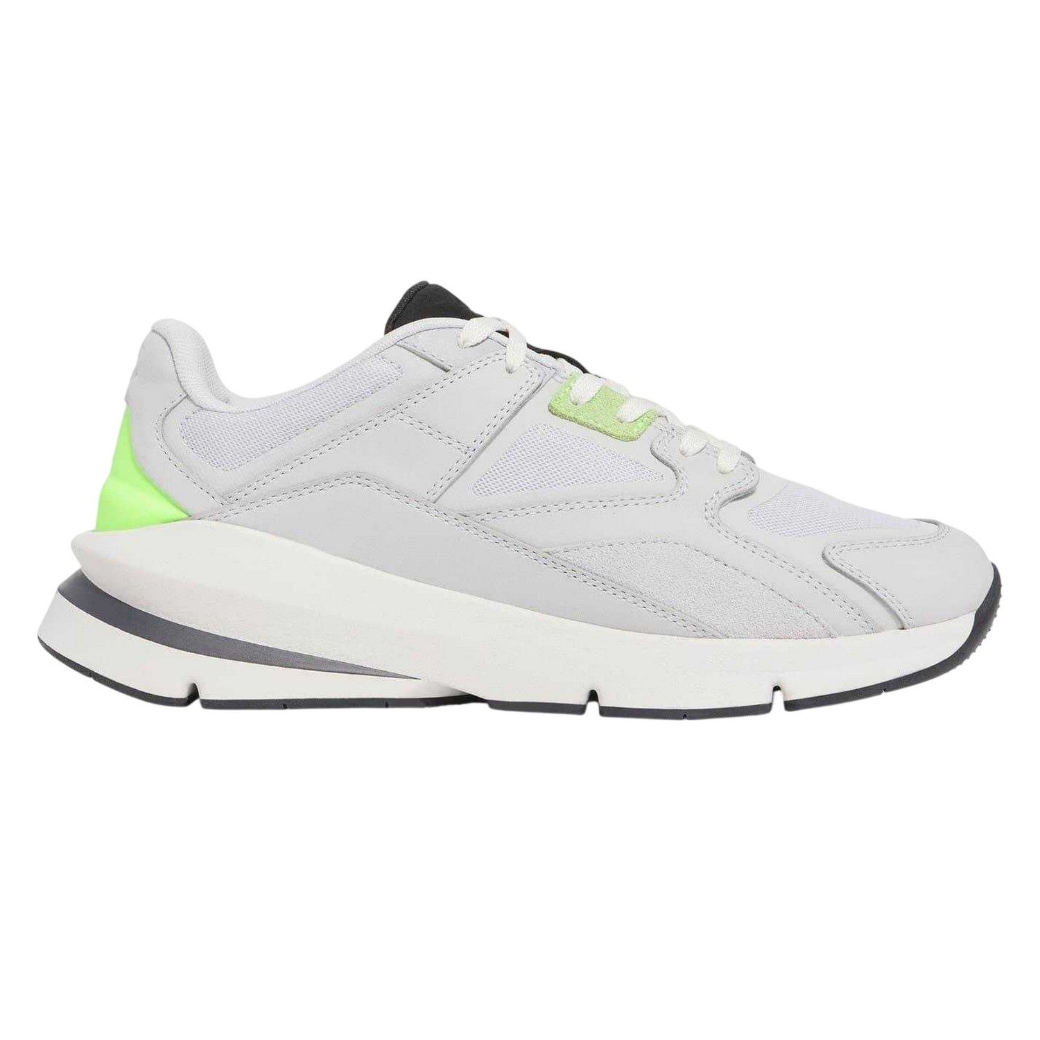 Grey - Front - Under Armour Unisex Adult Forge 96 Chunky Sole Trainers