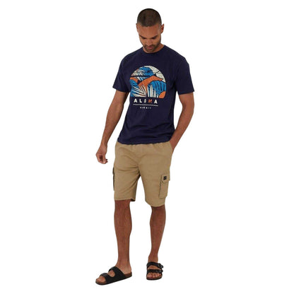 Navy - Lifestyle - Threadbare Mens Darwall Regular T-Shirt