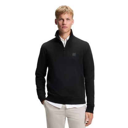 Black - Lifestyle - Boss Mens Zetrust Fleece Sweatshirt