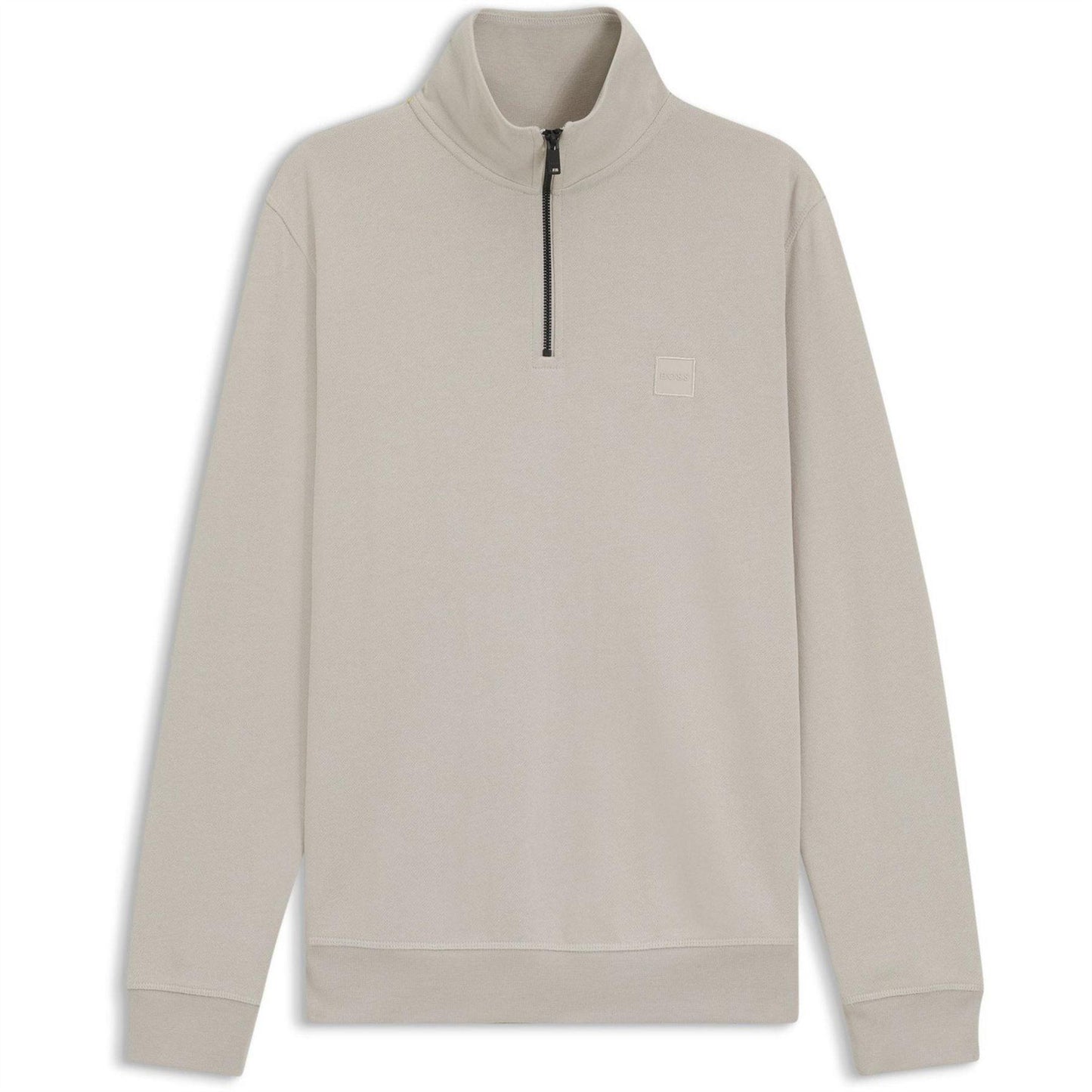Light Grey - Front - Boss Mens Zetrust Fleece Sweatshirt