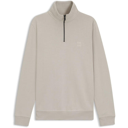 Light Grey - Front - Boss Mens Zetrust Fleece Sweatshirt