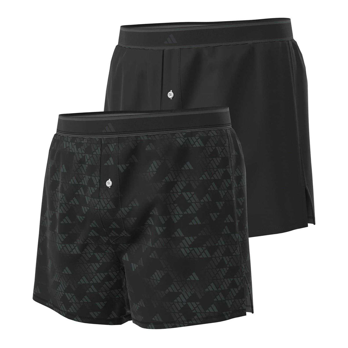 Black - Front - Adidas Mens Active Boxer Shorts (Pack of 2)