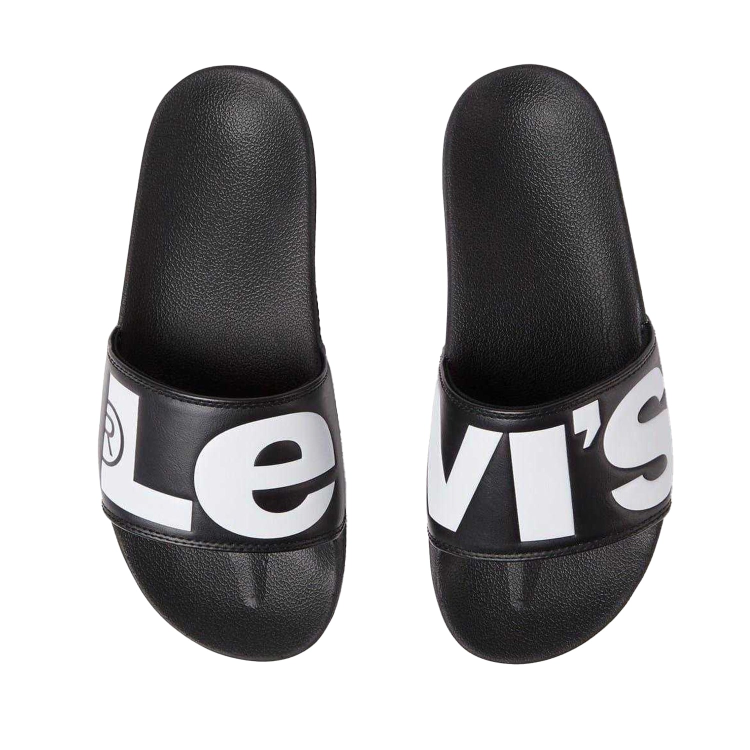 Black - Back - Levis Mens June Sliders