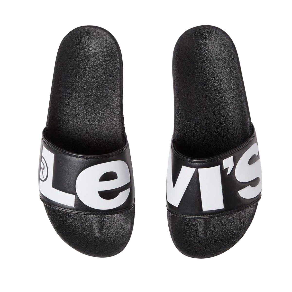 Black - Back - Levis Mens June Sliders