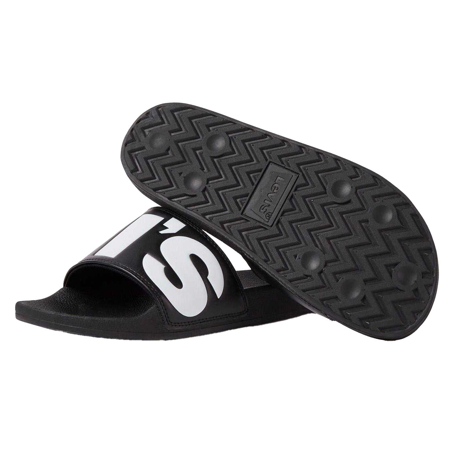 Light Pink - Front - Levis Mens June Sliders