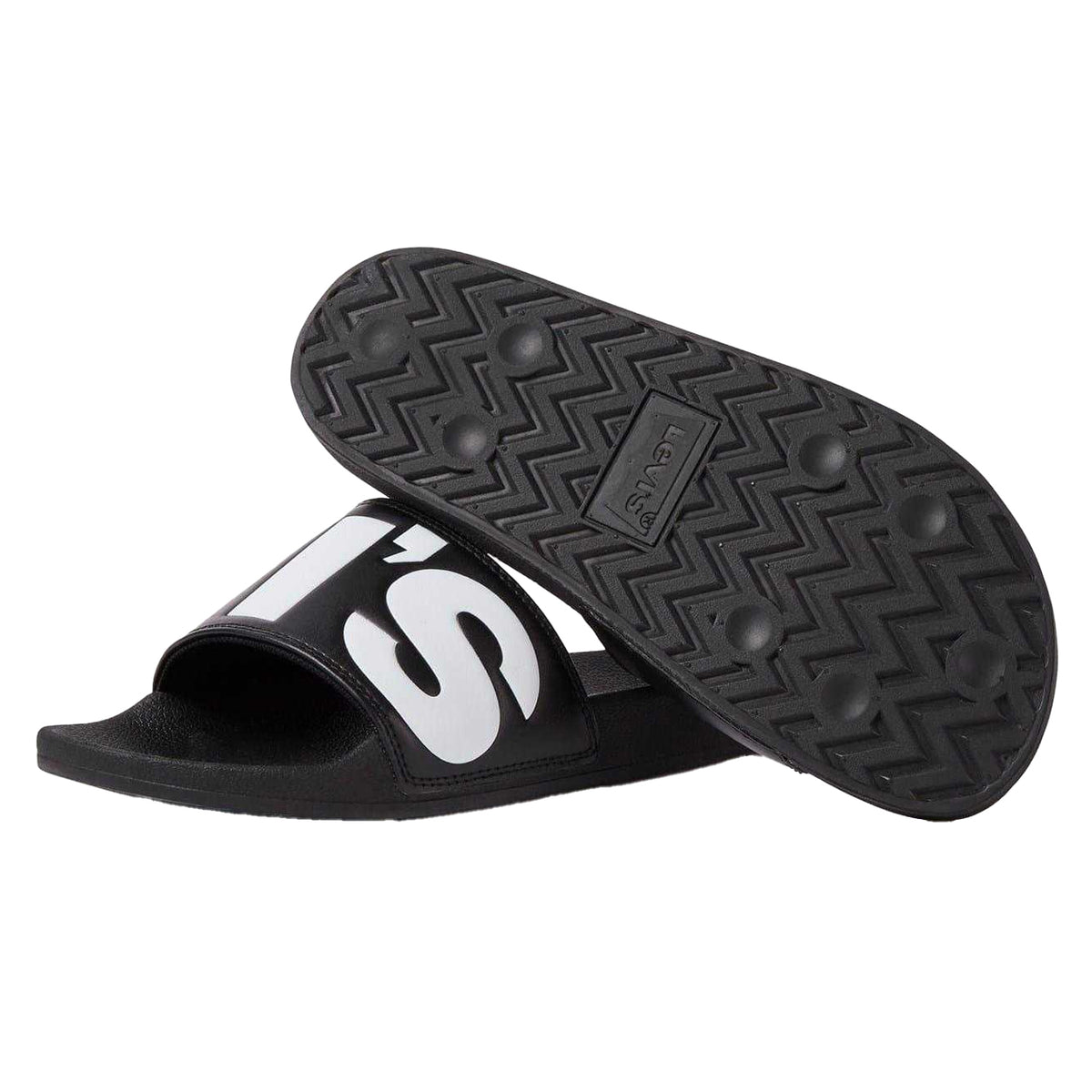 Light Pink - Front - Levis Mens June Sliders