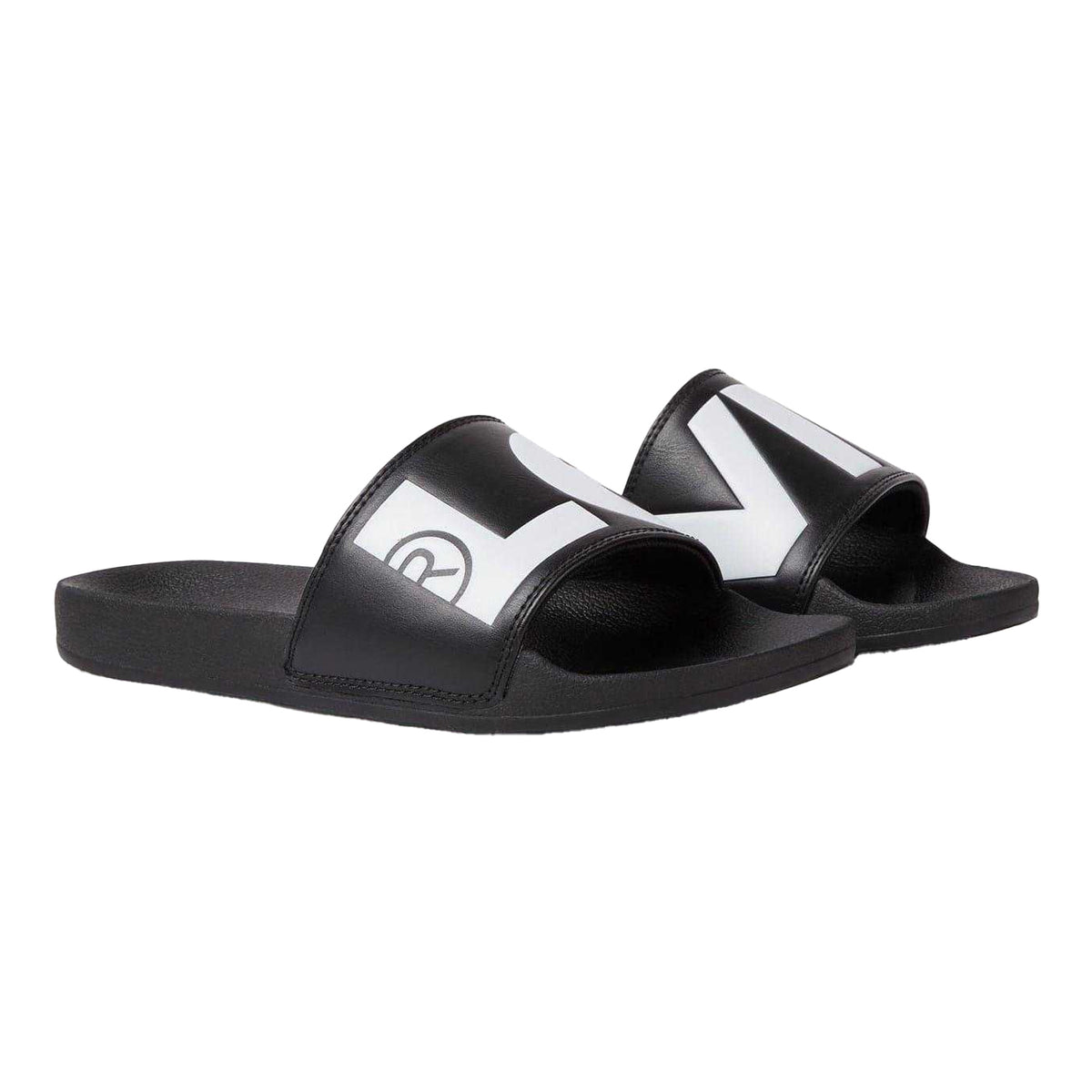 Black - Side - Levis Mens June Sliders