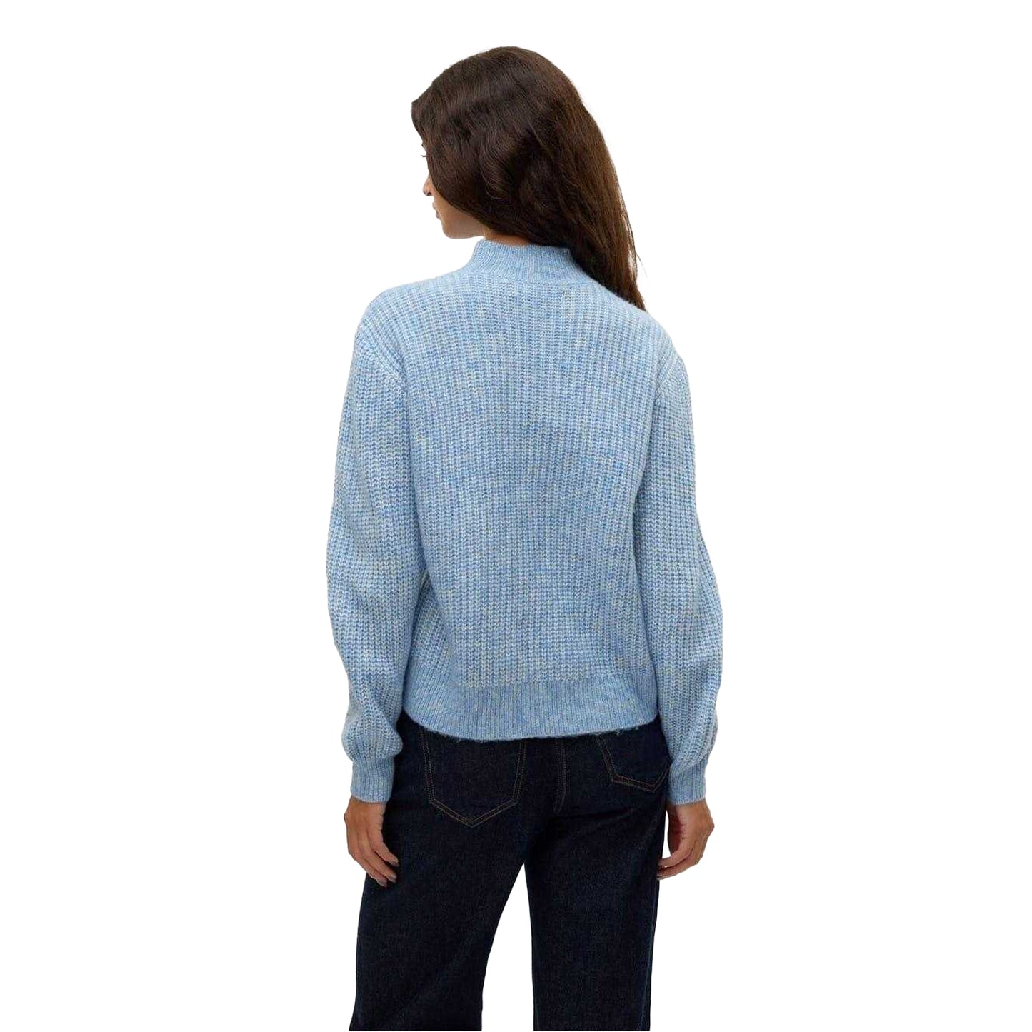 Allure - Back - Vero Moda Womens-Ladies Universe Knitted Mock Neck Regular Jumper