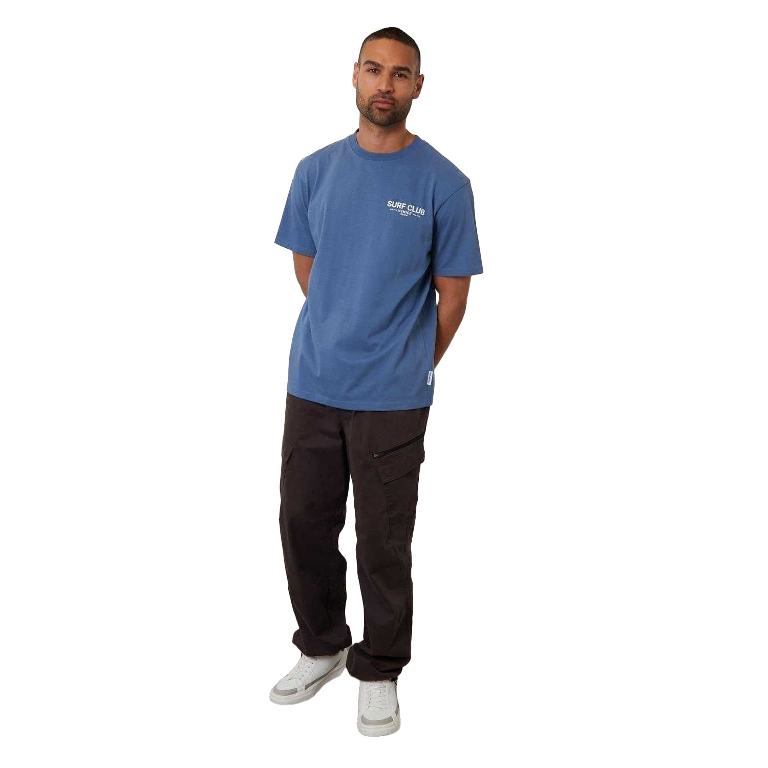 Denim Blue - Lifestyle - Threadbare Mens Watson Regular T-Shirt