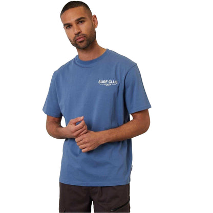 Denim Blue - Front - Threadbare Mens Watson Regular T-Shirt