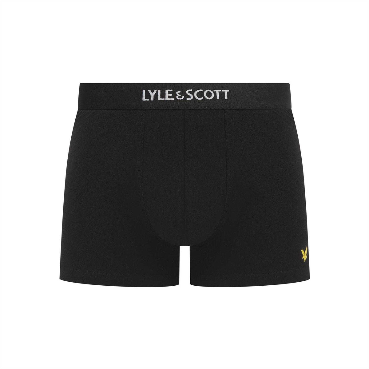 Multicoloured - Back - Lyle & Scott Mens Henrick Cotton Blend Boxer Shorts (Pack of 5)