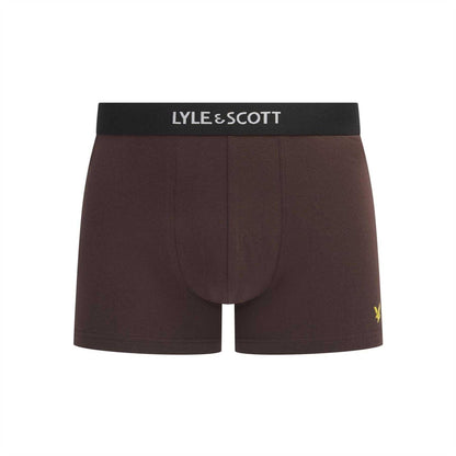 Multicoloured - Side - Lyle & Scott Mens Henrick Cotton Blend Boxer Shorts (Pack of 5)