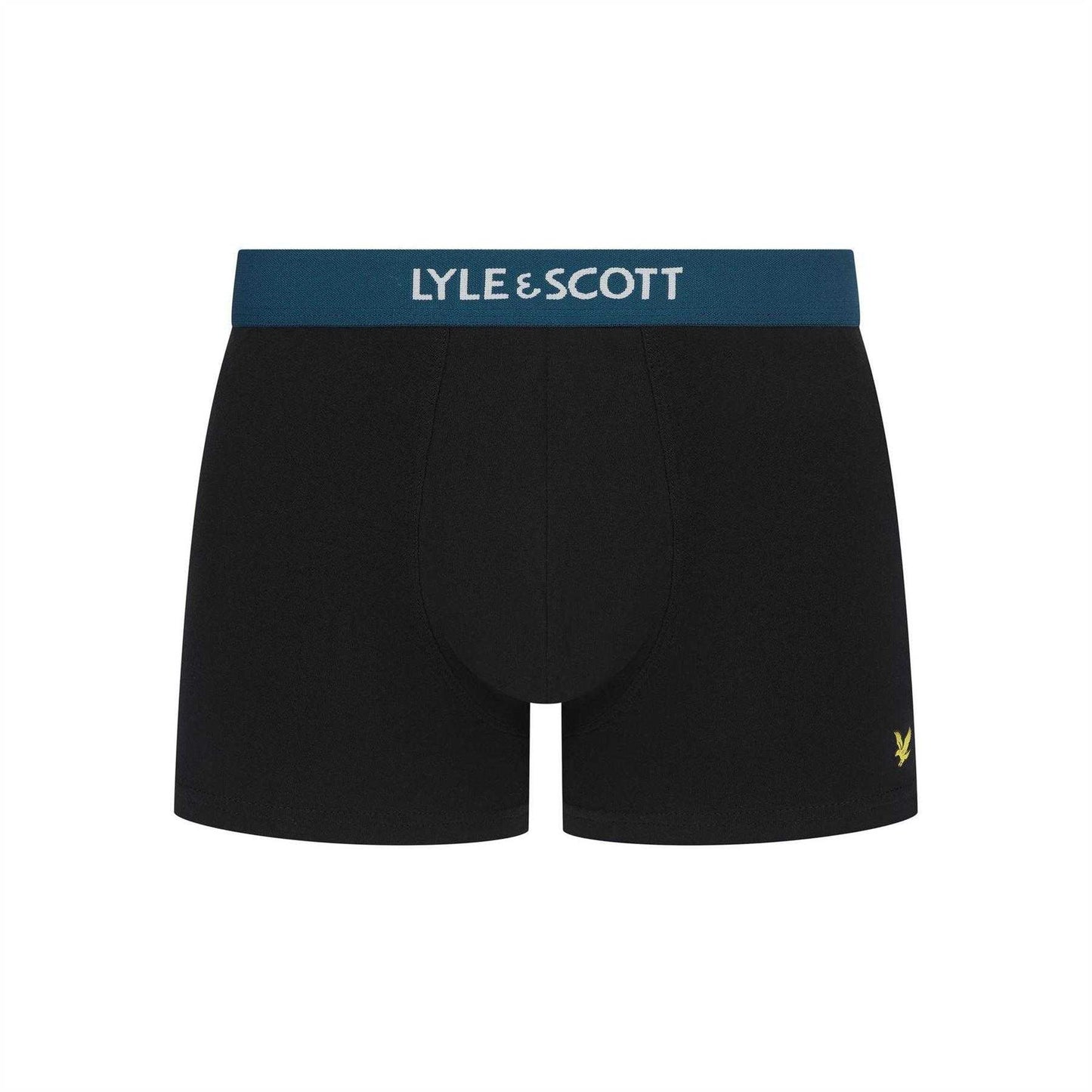 Black-White - Back - Lyle & Scott Mens Henrick Cotton Blend Boxer Shorts (Pack of 5)