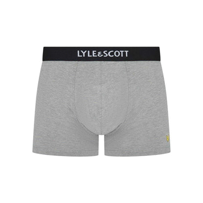 Black-White - Lifestyle - Lyle & Scott Mens Henrick Cotton Blend Boxer Shorts (Pack of 5)