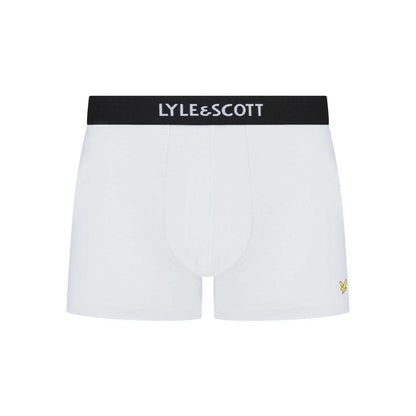 Black-White - Pack Shot - Lyle & Scott Mens Henrick Cotton Blend Boxer Shorts (Pack of 5)