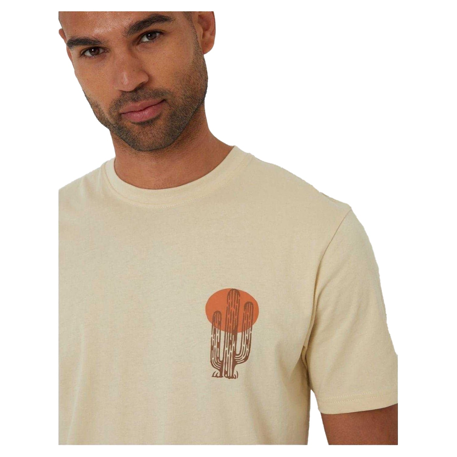 Light Stone - Side - Threadbare Mens Cactus Regular T-Shirt