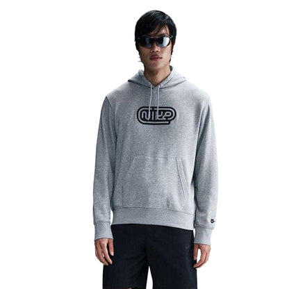 Dark Grey Heather - Front - Nike Mens Club Hoodie