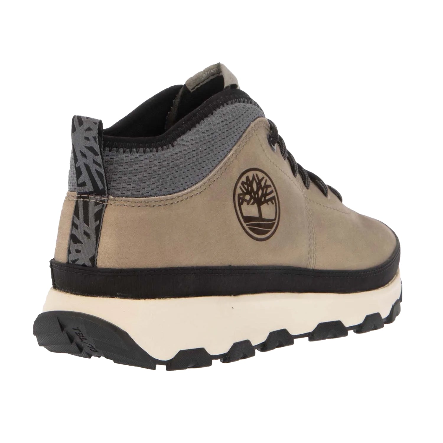 Taupe - Back - Timberland Mens Winsor Trail Leather Mid Cut Trainers