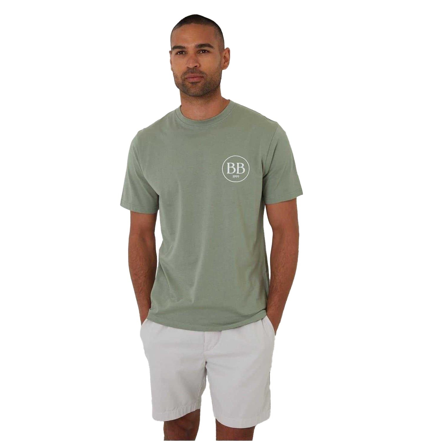 Sage - Front - Threadbare Mens Rune Regular T-Shirt