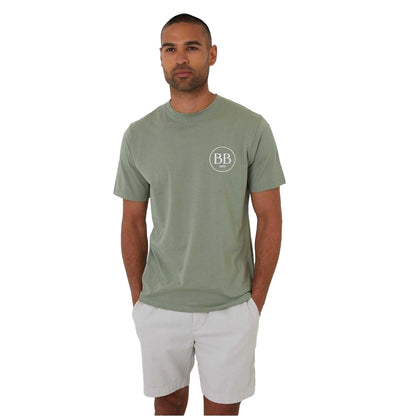 Sage - Front - Threadbare Mens Rune Regular T-Shirt