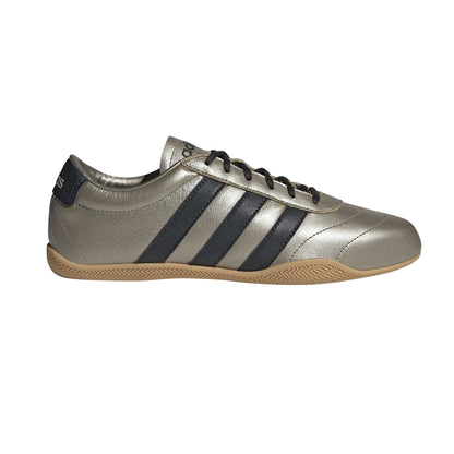 Metallic-Carbon-Gum - Front - Adidas Womens-Ladies Grand Court Lo Leather Court Shoes
