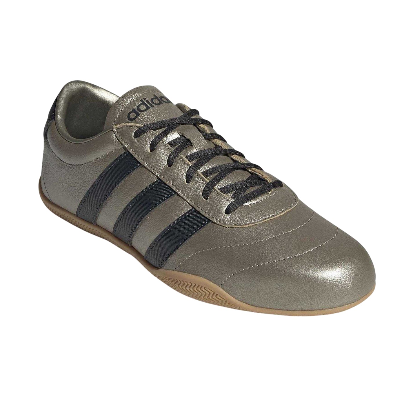 Metallic-Carbon-Gum - Pack Shot - Adidas Womens-Ladies Grand Court Lo Leather Court Shoes