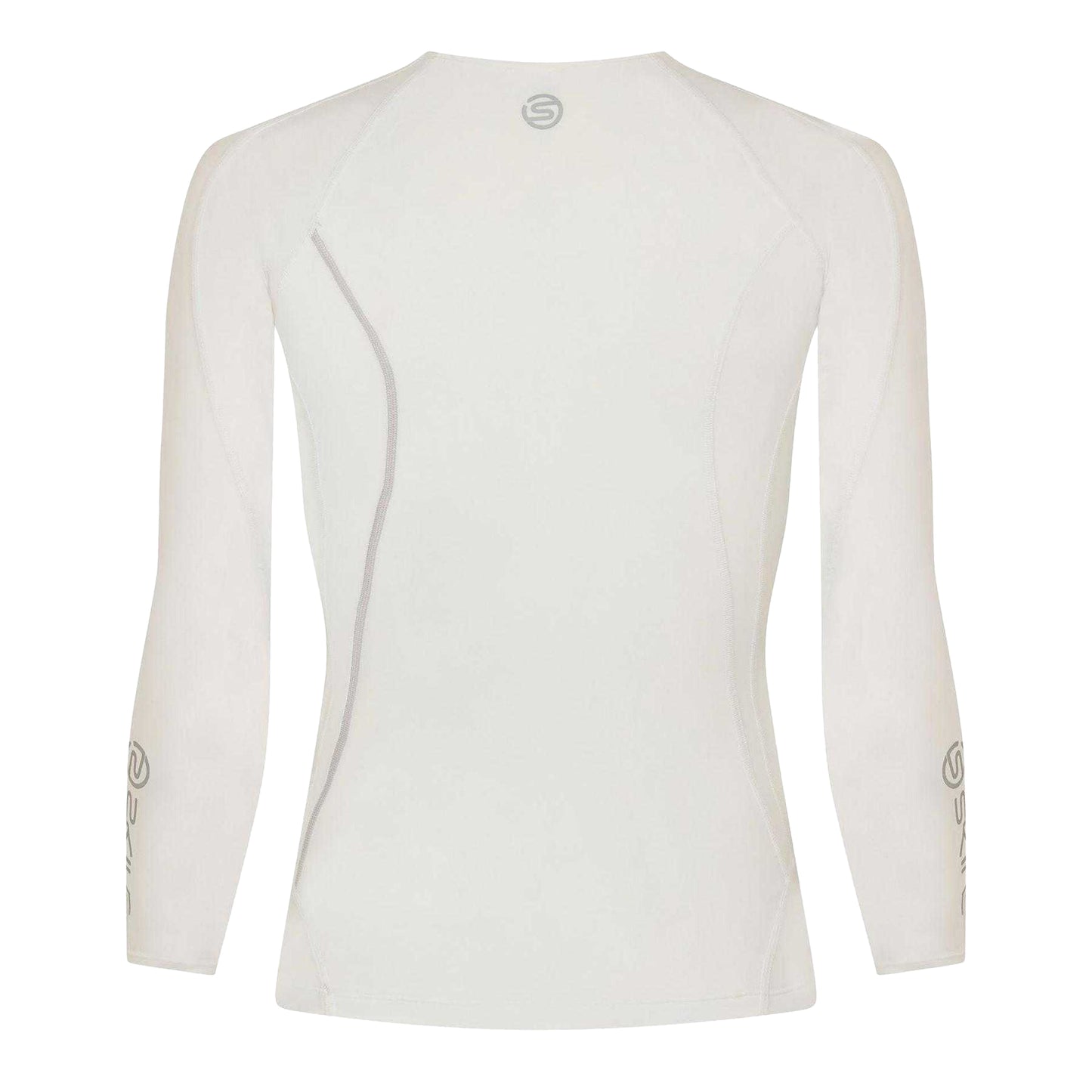 White - Back - Skins Mens Compression Workout Base Layer Top