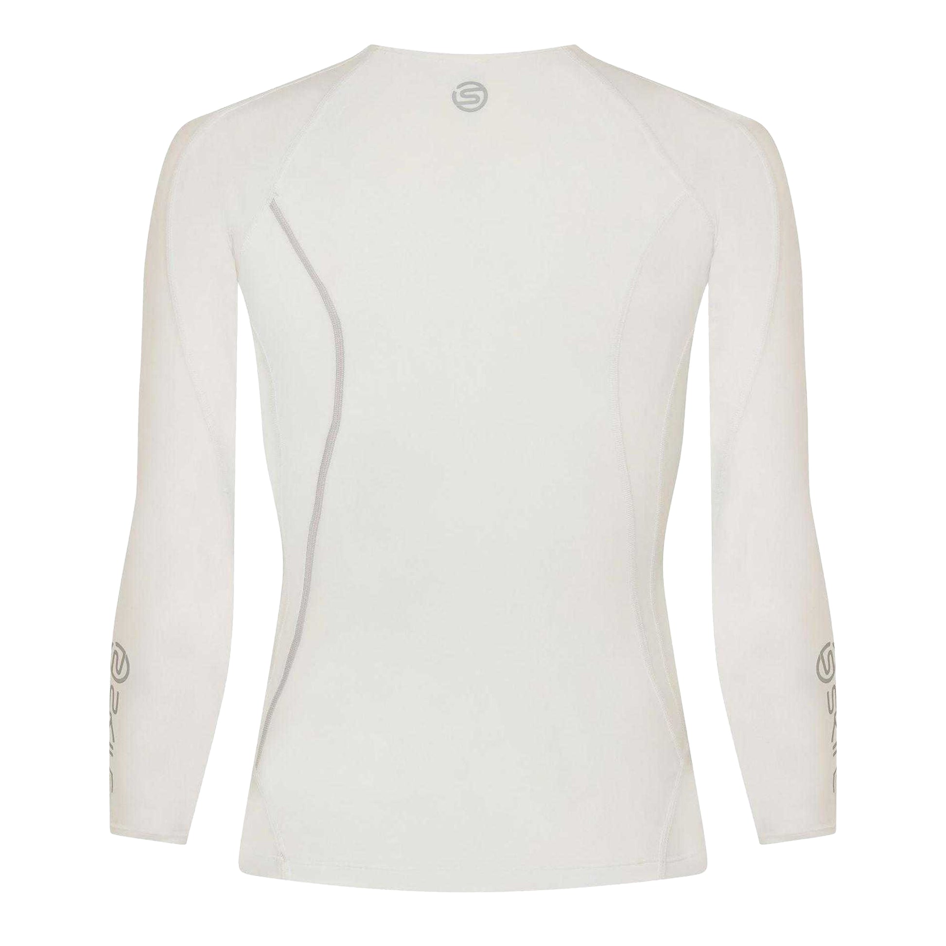 White - Back - Skins Mens Compression Workout Base Layer Top