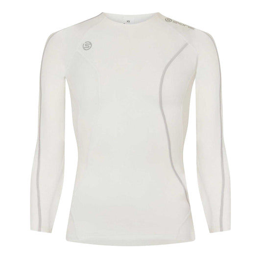 White - Front - Skins Mens Compression Workout Base Layer Top