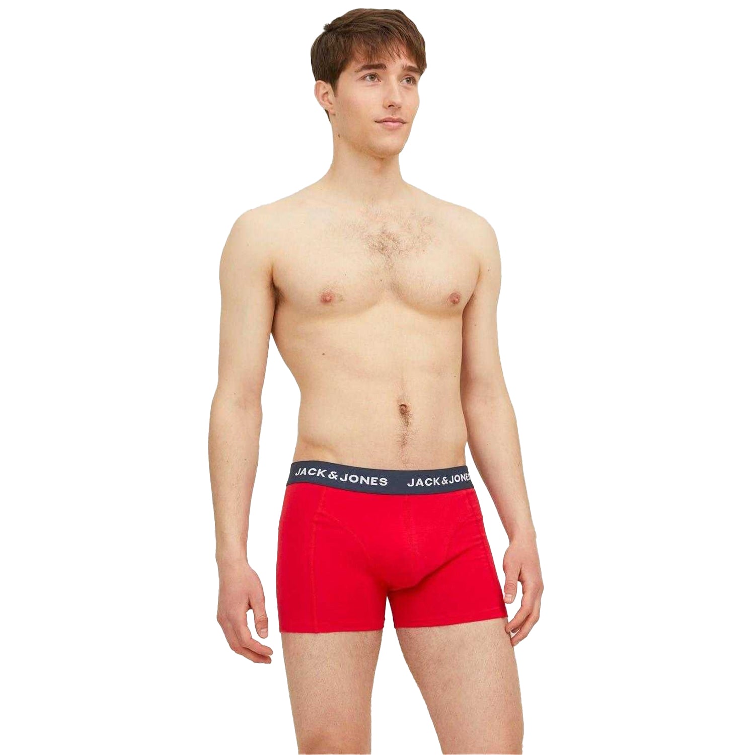 Multicoloured - Side - Jack And Jones Mens James Boxer Shorts (Pack of 3)