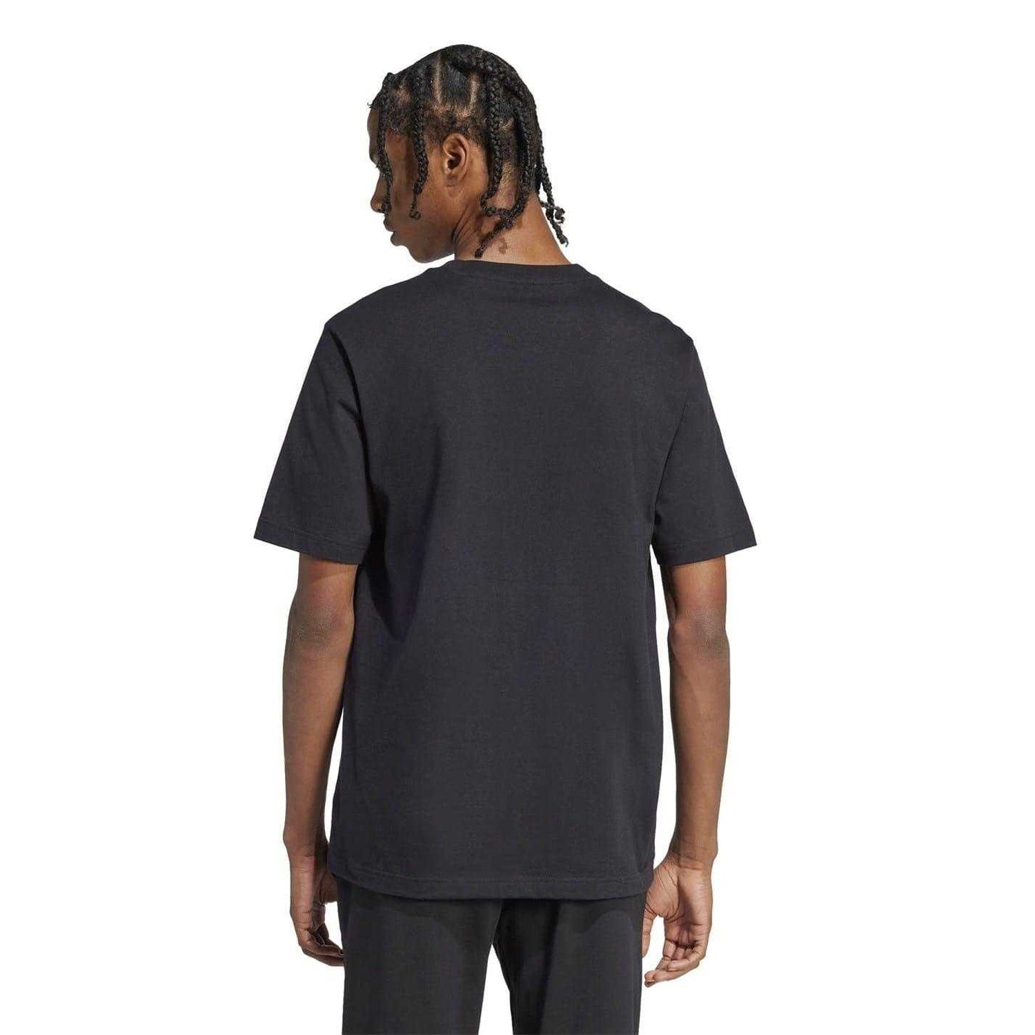 Black - Back - Adidas Mens Slider Pocket Lounge T-Shirt
